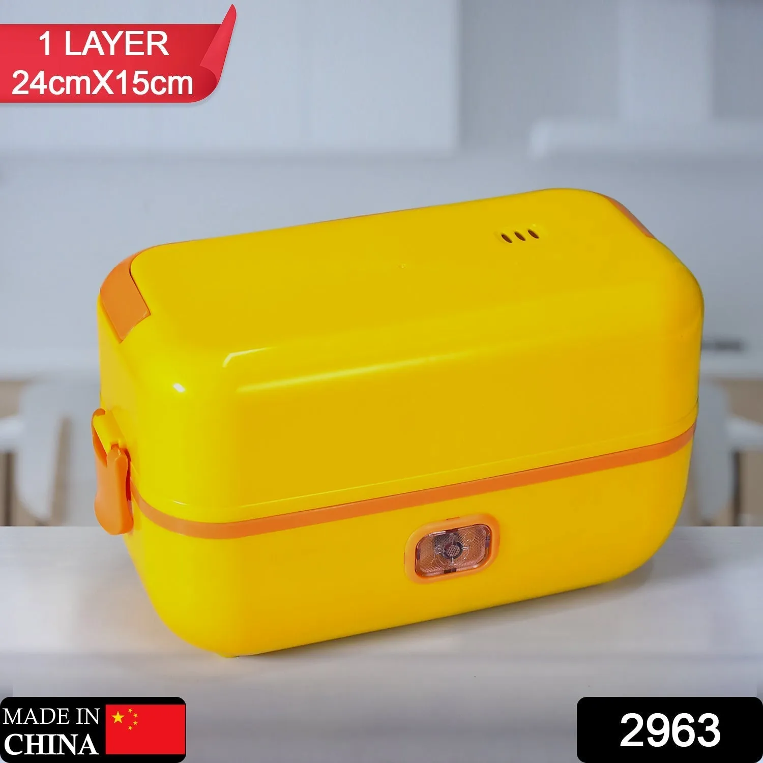 1Layer Electric Lunch Box for Office, Portable Lunch Warmer with Removable 2 Stainless Steel Container.