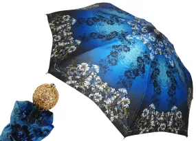 Awesome Blue Flowered Umbrella