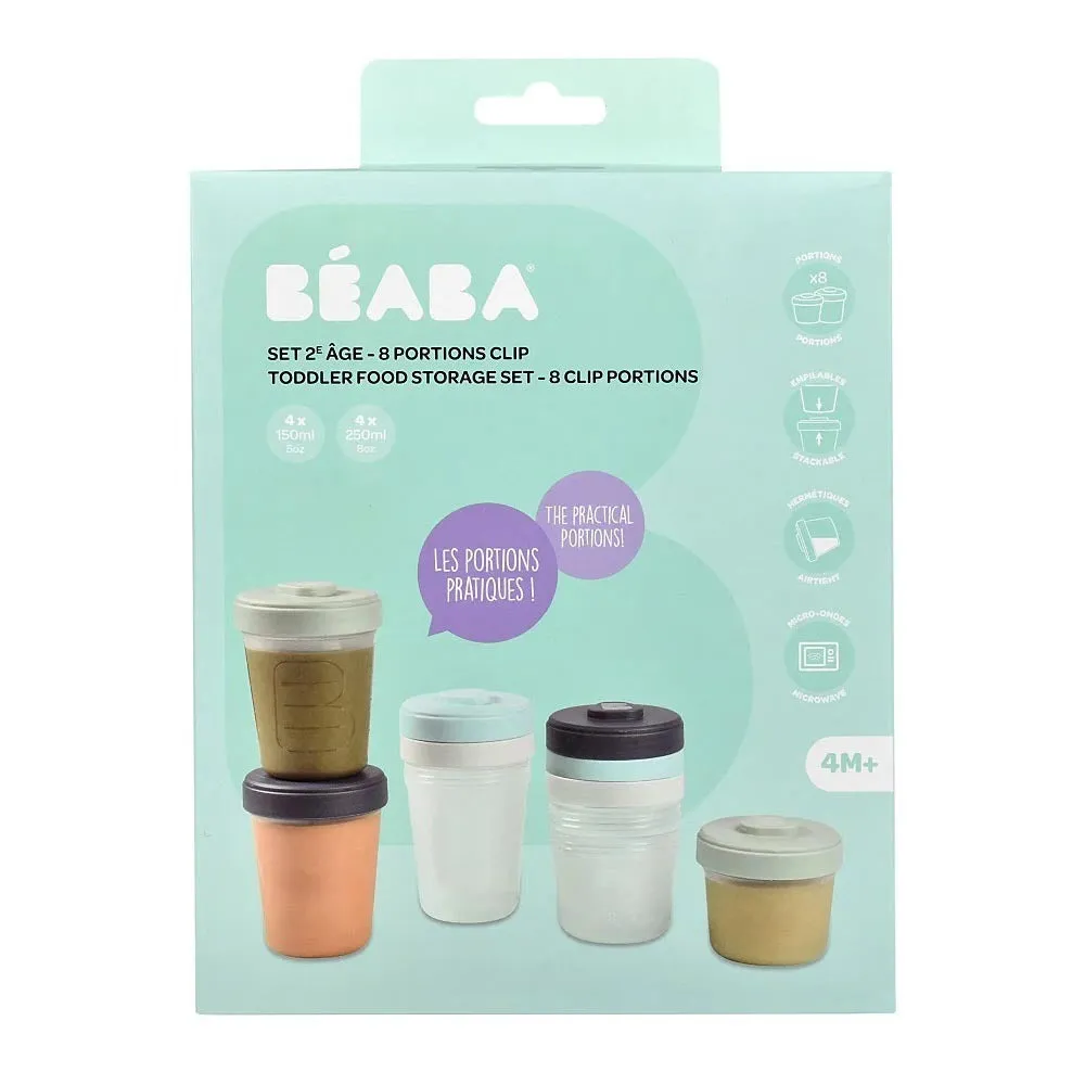 Beaba Clip Portions Food Storage Toddler Set 150ml/250ml