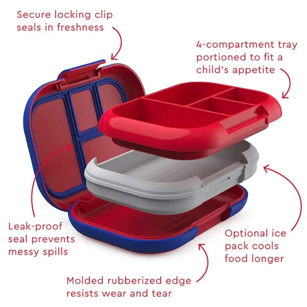 Bentgo Kids CHILL Leak-proof Bento Lunch Box Red Royal