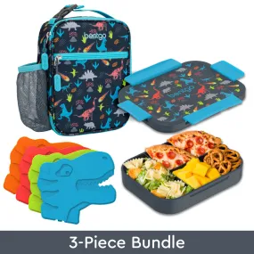 Bentgo Kids Snap & Go Lunch Box, Insulated Lunch Tote, & Ice Packs