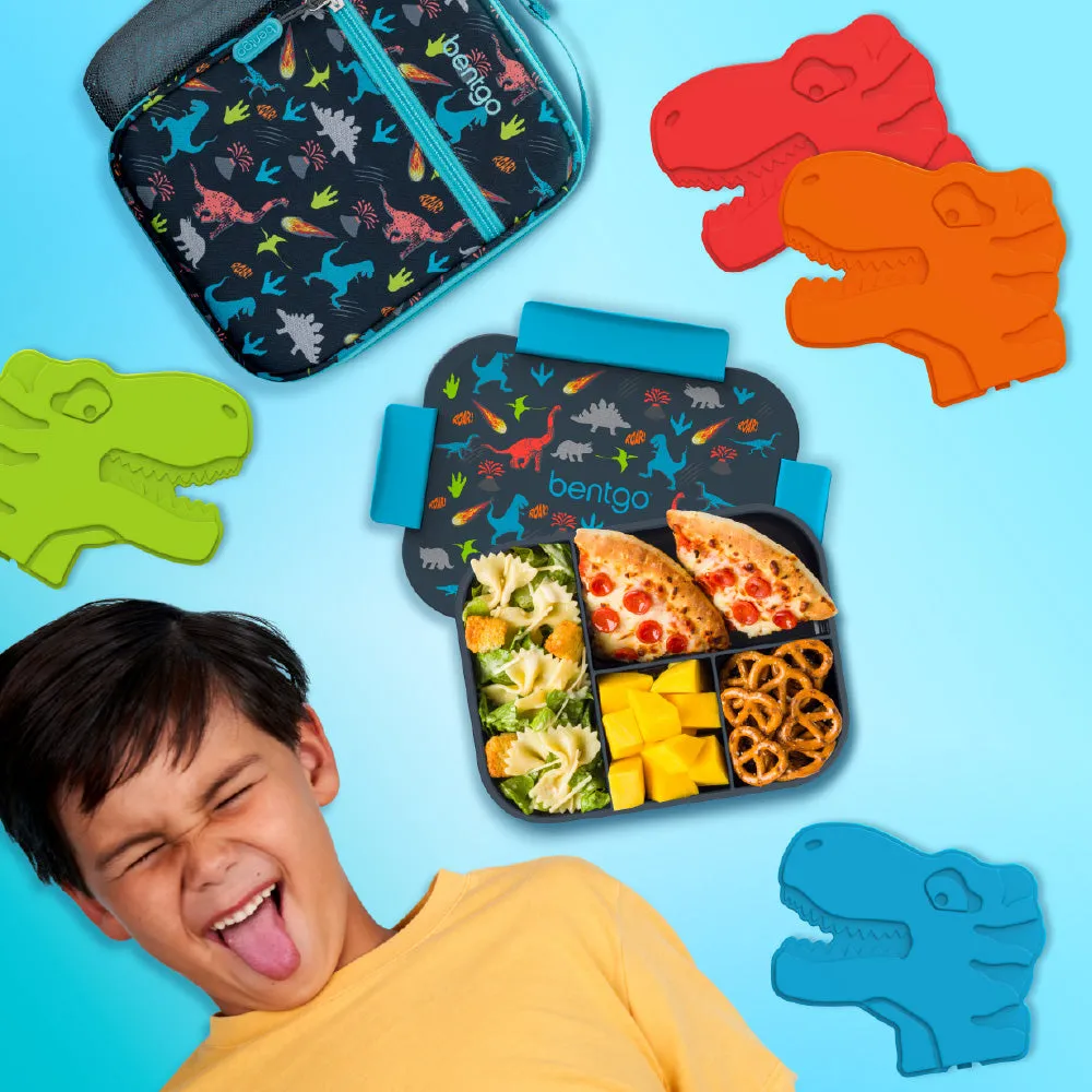 Bentgo Kids Snap & Go Lunch Box, Insulated Lunch Tote, & Ice Packs