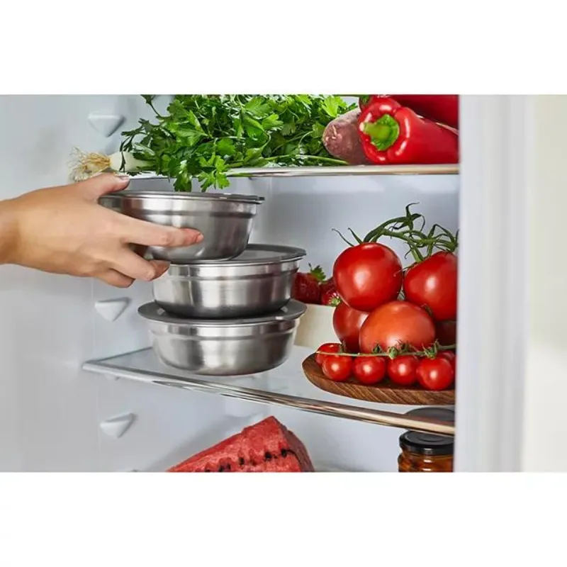 Black & Blum Round Microwaveable Multifunction Food Bowl Stainless Steel Small