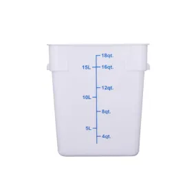 CAC China FS3P-SQ18W Food Storage Container