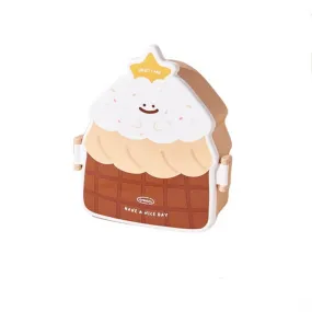 Cake Shaped Lunch Box | Brown