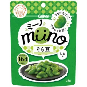 Calbee Miino Salted Green Broad Beans Chips (Pack of 12)