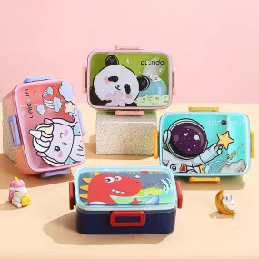 Cartoon Themed- Bento Stainless Steel Lunch Box for Kids