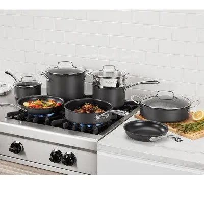 Cuisinart Classic 13pc Hard Anodized Cookware Set Silver/Black