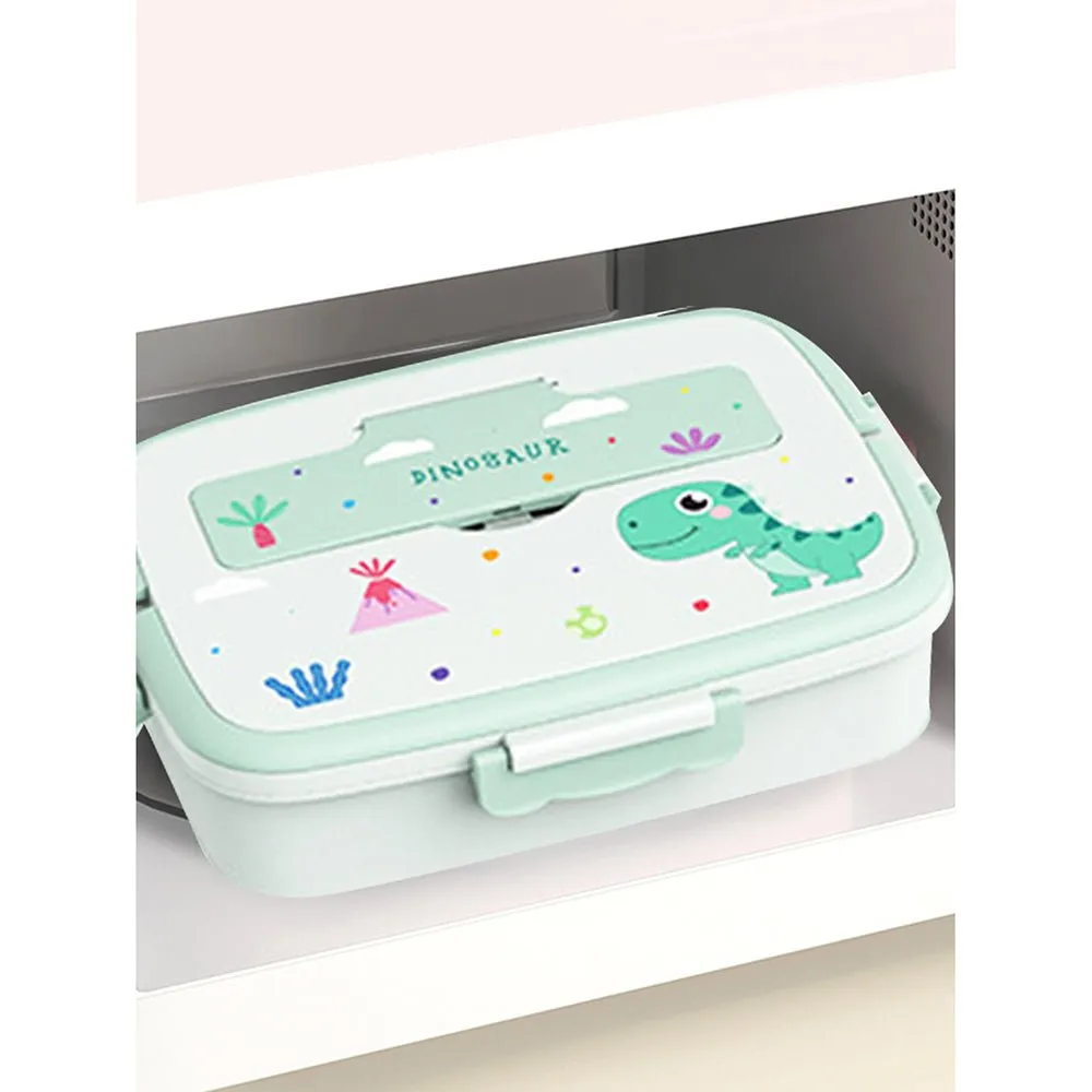 Dino Combo set Stainless steel Lunch Box with insulated Lunch box Cover for kids