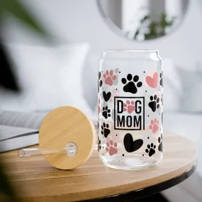 Dog Mom Pink Paws | Sipper Glass