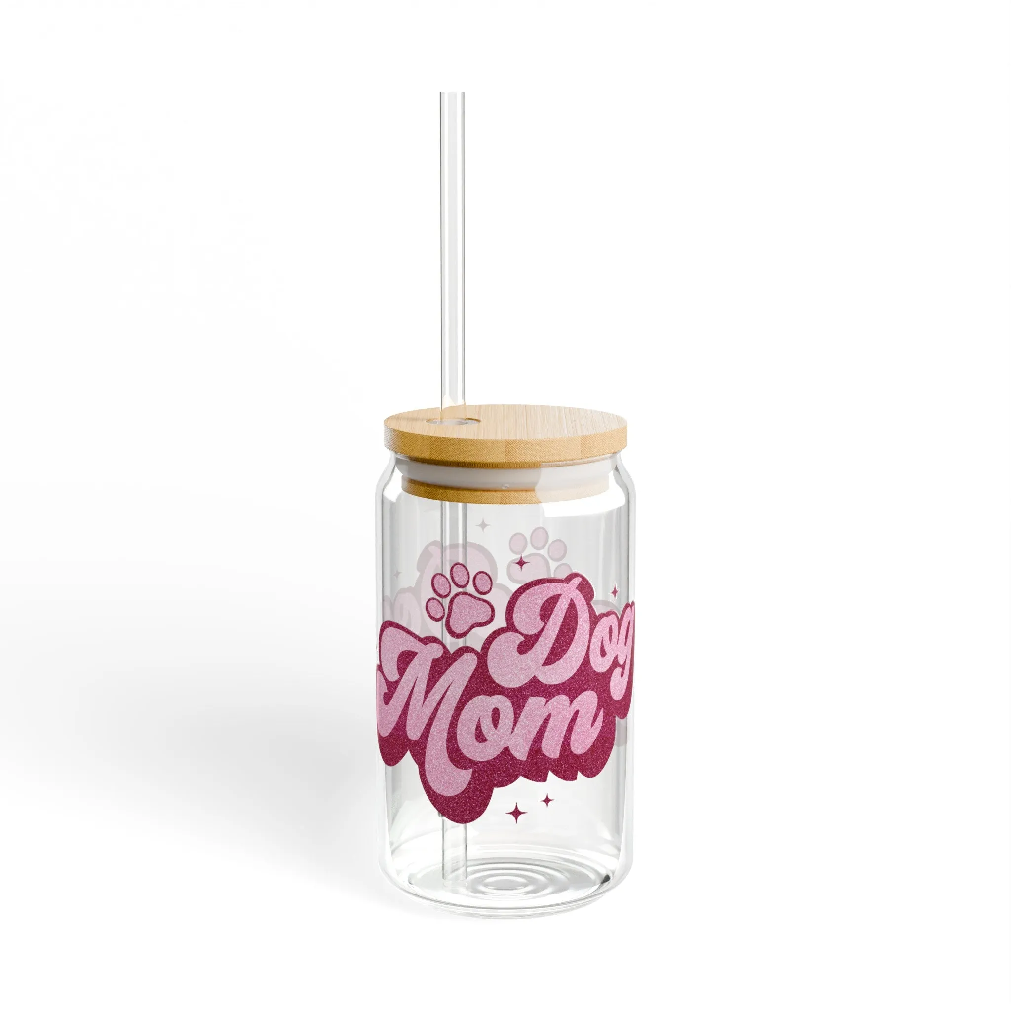 Dog Mom - Sipper Glass, 16oz