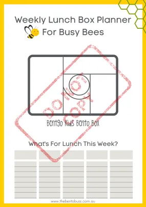 Download & Print Lunch Box Planner - Bentgo Kids