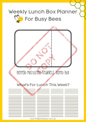 Download & Print Lunch Box Planner - Bentgo Microsteel