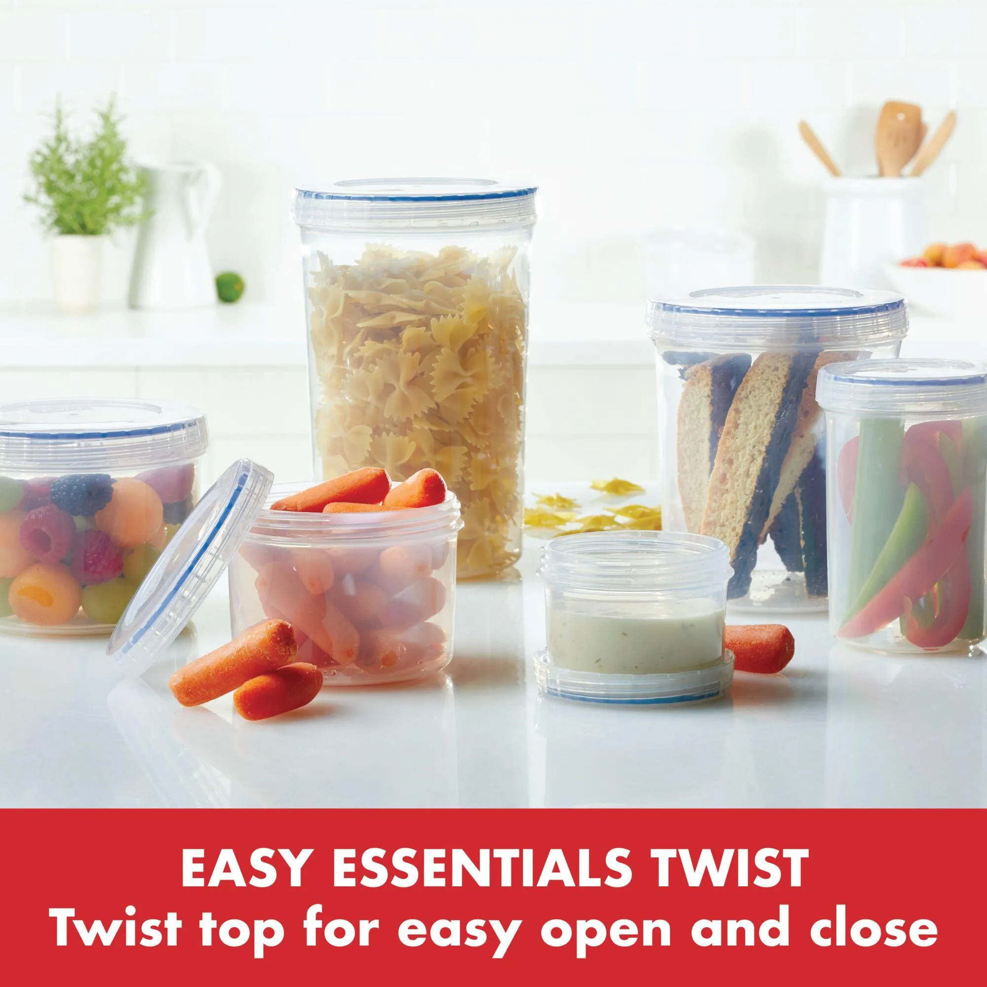 Easy Essentials Twist 20-Piece Food Storage Container Set