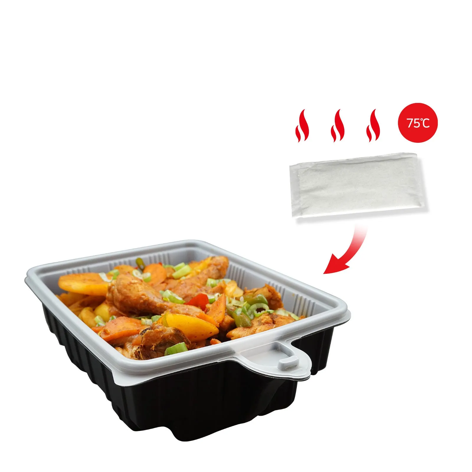 Eco-friendly 20 Pack Heating Lunch Box Set 33cm, Sirak Food