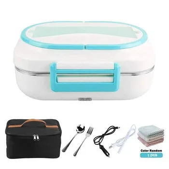 Electric Heating Lunch Box stainless steel Plastic 12V and 110V Dual Use