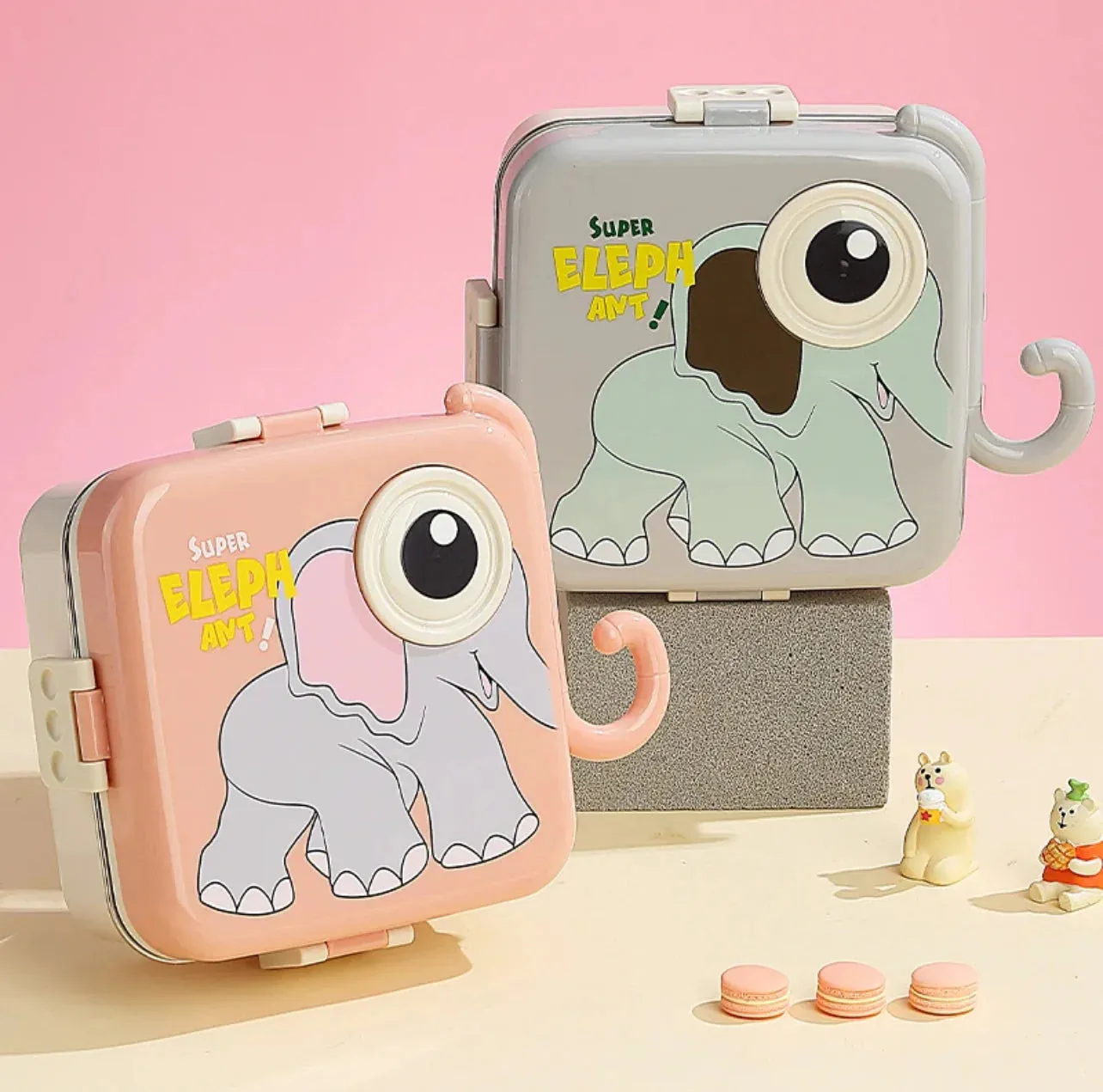 Elephant Eye - Spill Free Steel Lunch Box for Kids