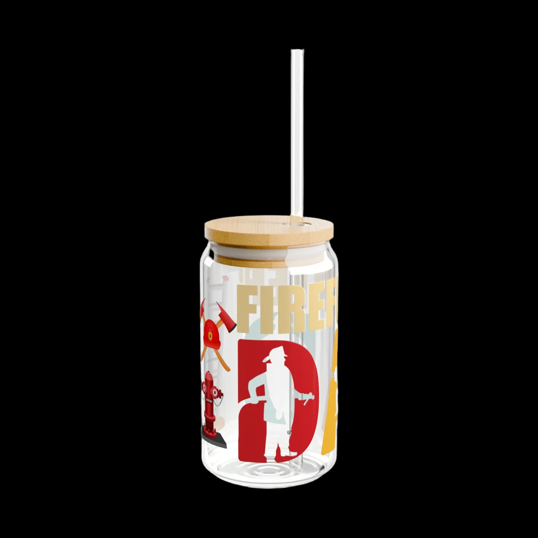 Firefighter Dad | Sipper Glass, 16oz