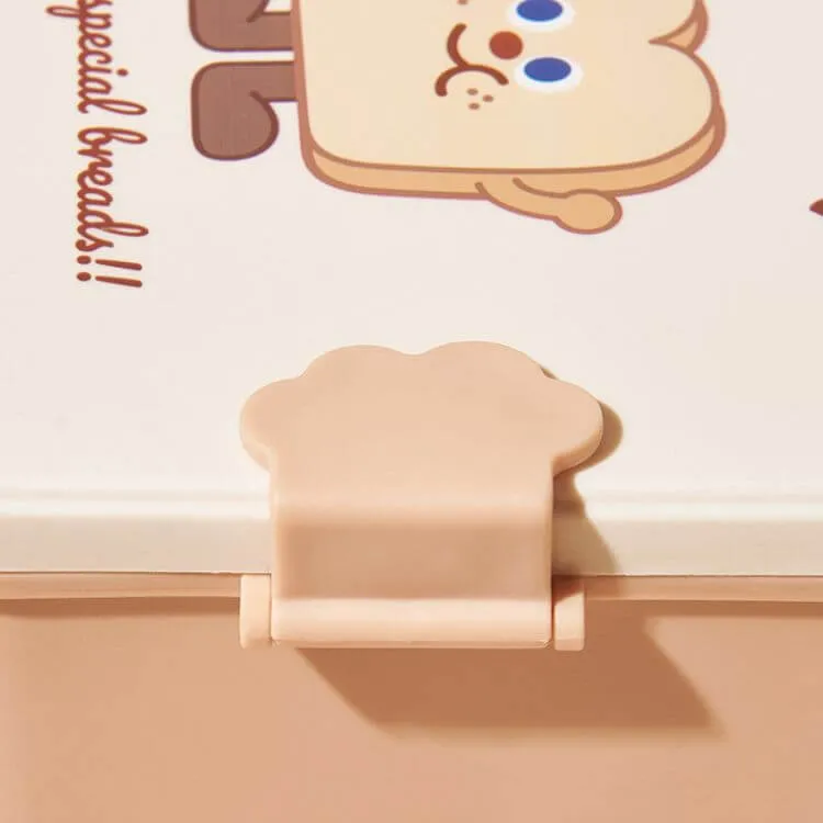 Food Shaped Lunch Box | Cute Toast with Beige Cover