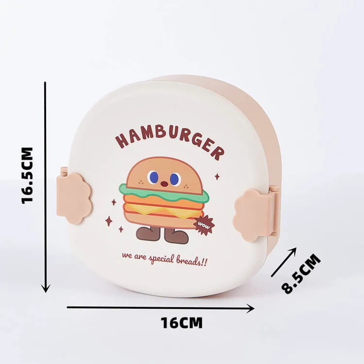 Food Shaped Snack Box | Hamburger with Beige Cover