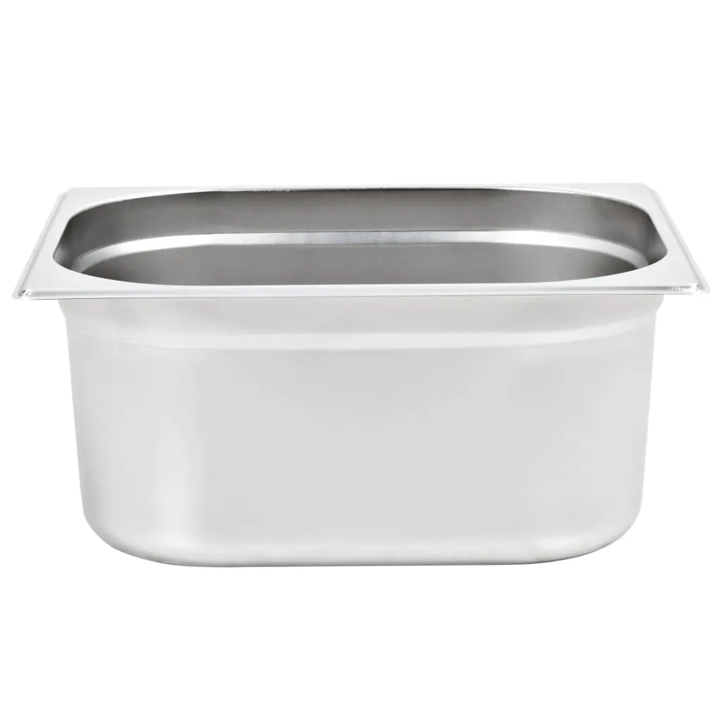 Gastronorm Containers 2 pcs GN 1/2 150 mm Stainless Steel