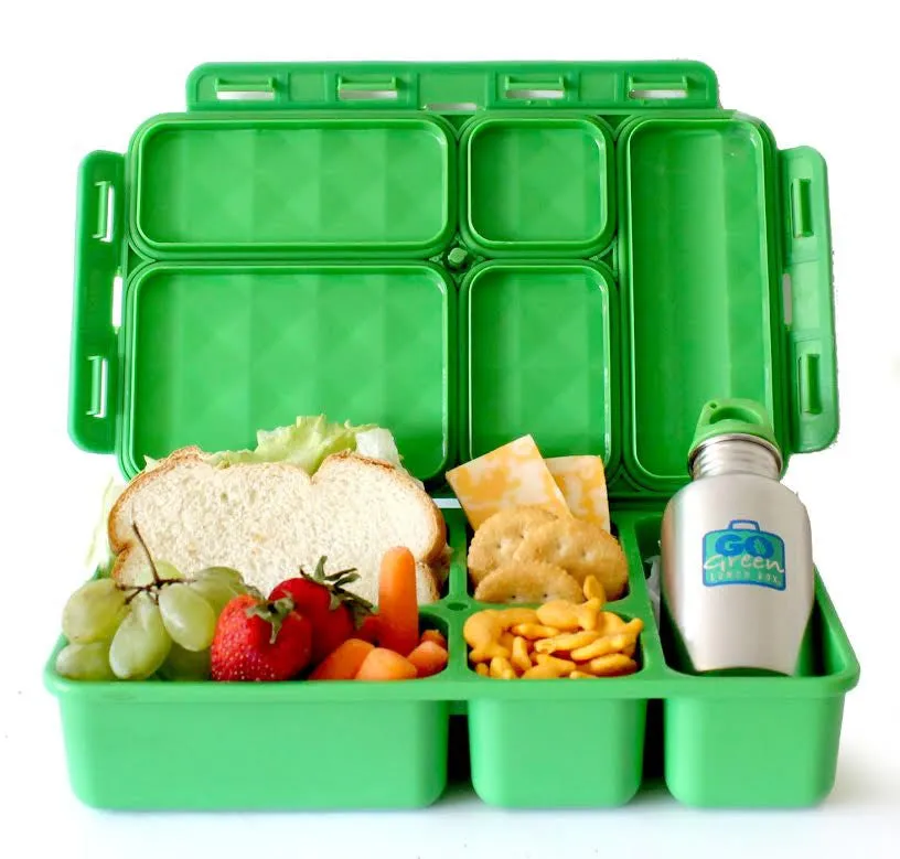 Go Green Lunch Box - Jurassic with Blue Box