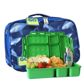 Go Green Lunchset Shark Frenzy GREEN Box