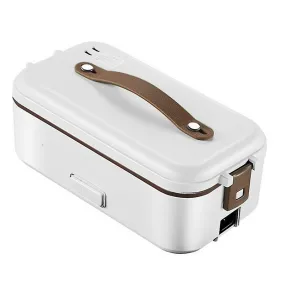 Green 1 Layer Portable Lunch Box Container Electric Heating Insulation Dinnerware Storage Container For Food Fa0496