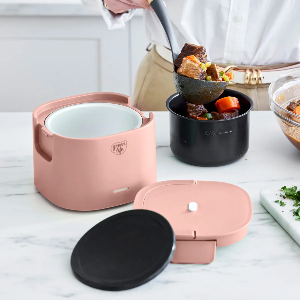 GreenLife Electric Lunch Box | Dusty Rose