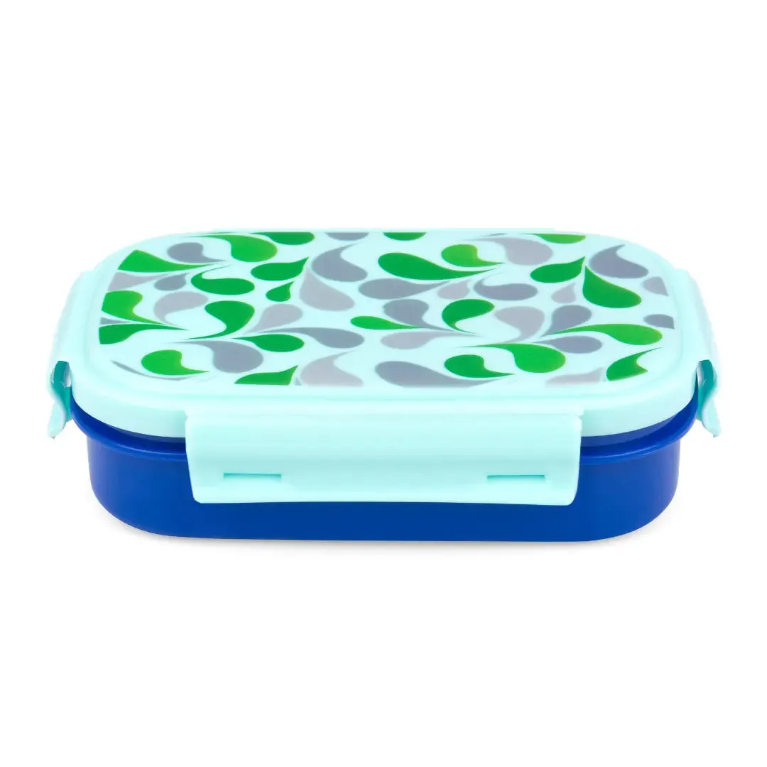 Liza Cartoon Printed Blue Leaf Leaf 2 Compartment Tiffin Box for School Kids