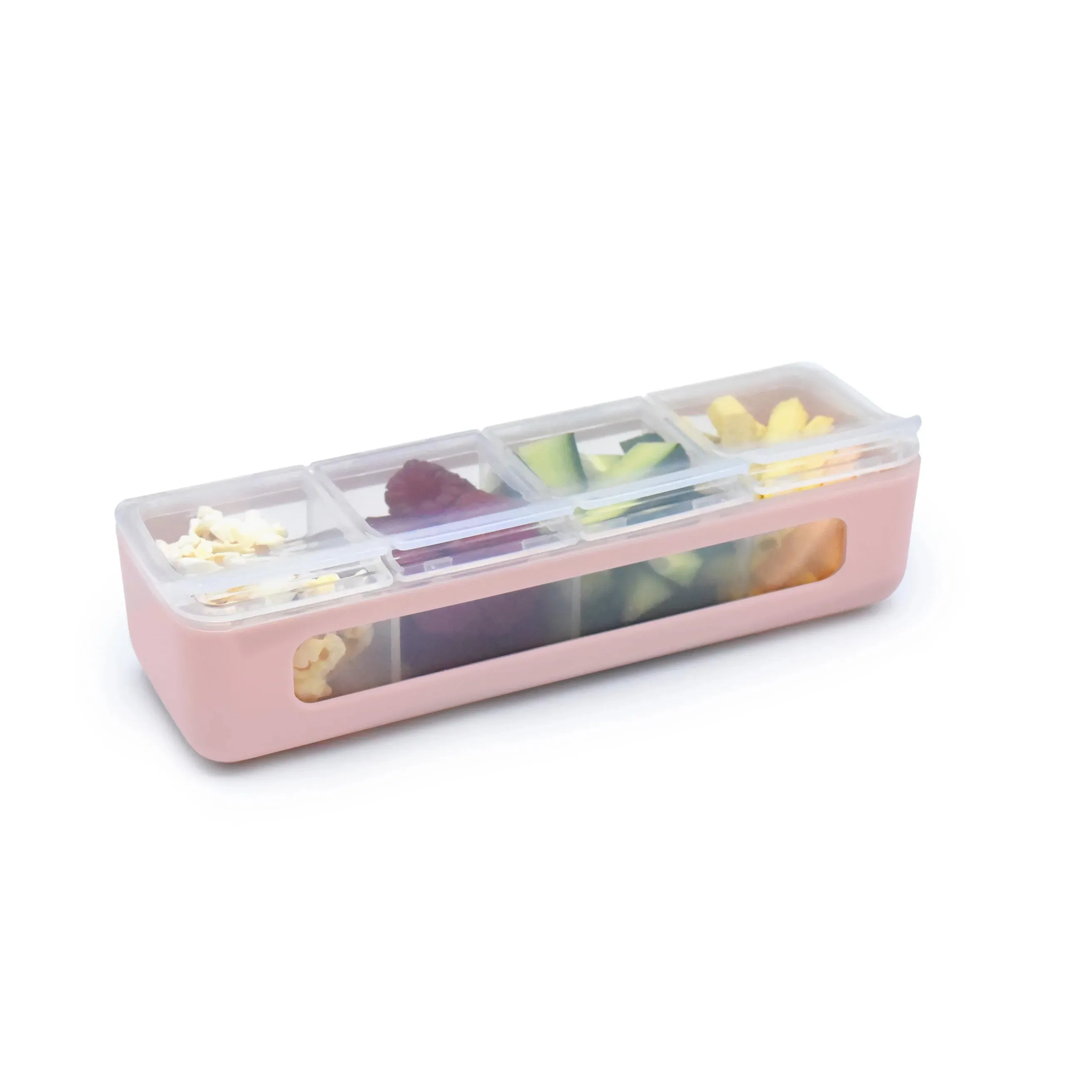 Melii Luxe Snackle Box 4 compartment - Pink