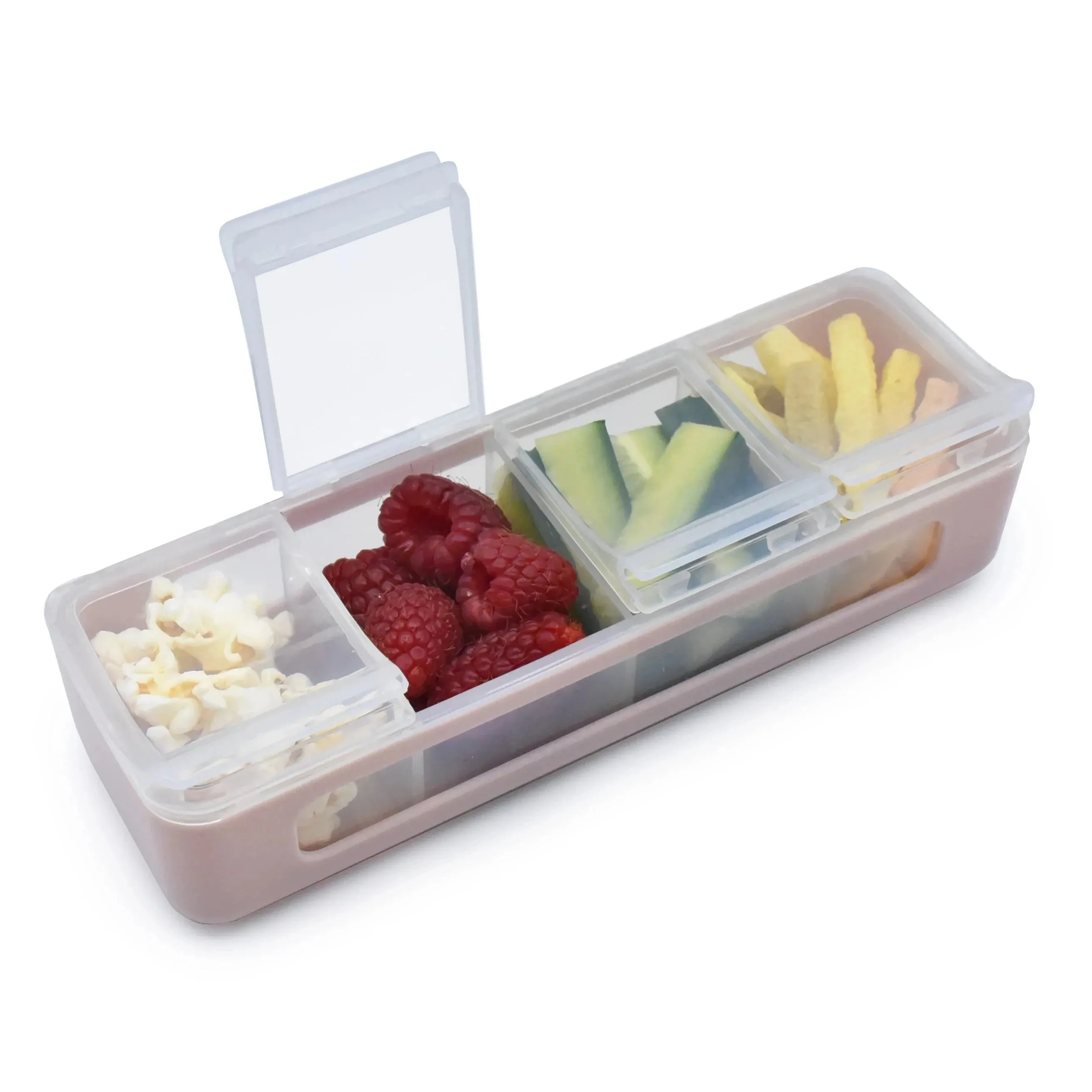 Melii Luxe Snackle Box 4 compartment - Pink