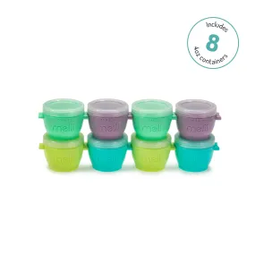 Melii Snap & Go Pods - Airtight & Leakproof Baby Food Containers - Baby Food Storage Pods for Effortless Mealtime, 4oz, Set of 8