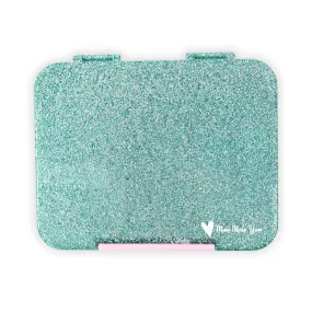 Mum Made Yum Large Bento Lunch Box - Teal Sparkle