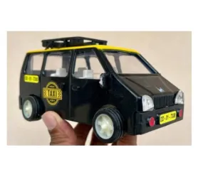 NEEL Toys Pull Back Eeco Taxi Action Replica  No Battery No Remote (Maruti Suzuki Taxi Ecco DD-01-7308Taxi)