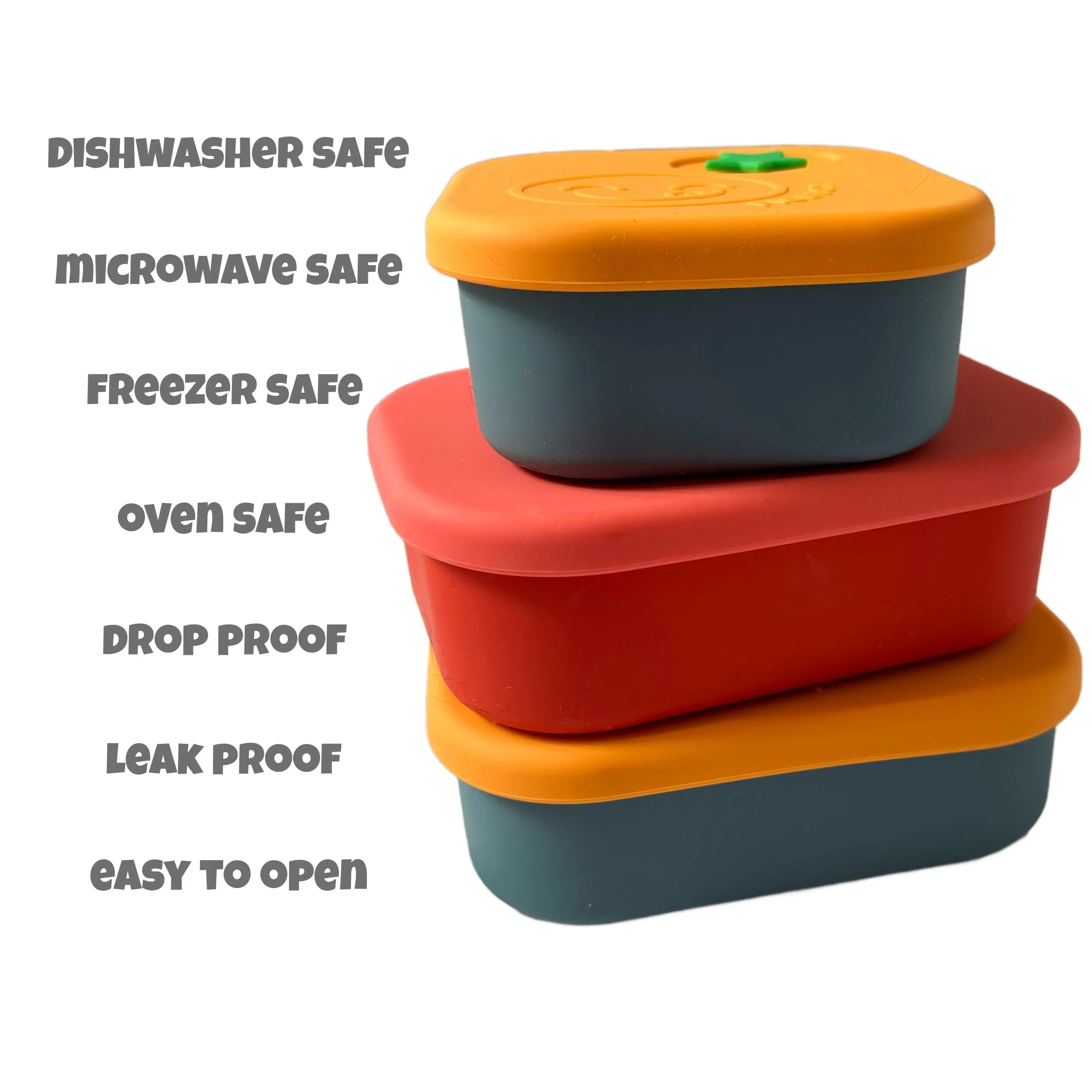 Pick Plates Silicone Bento Box - Blue