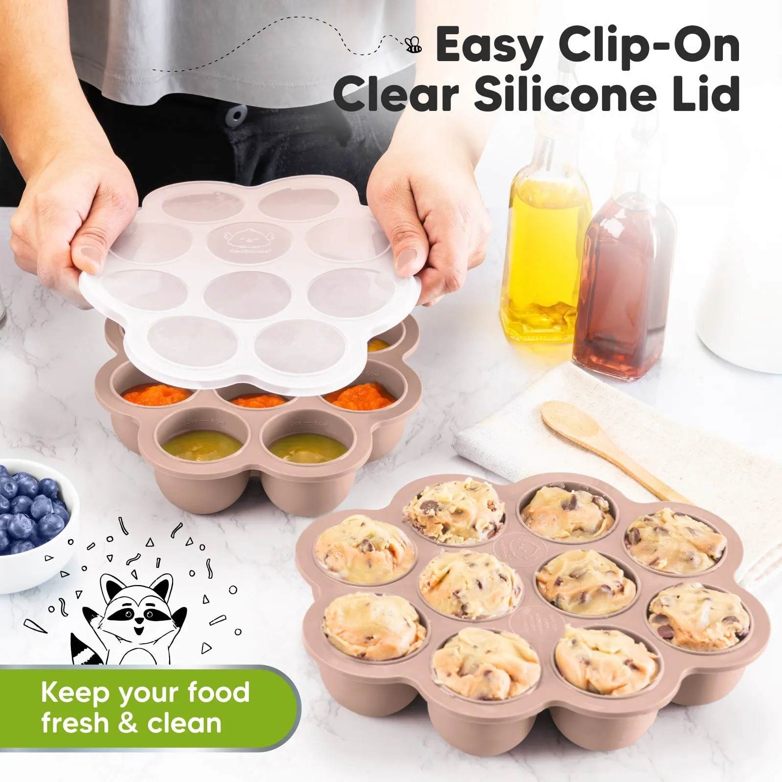 Prep Silicone Baby Food Tray (Dusk)