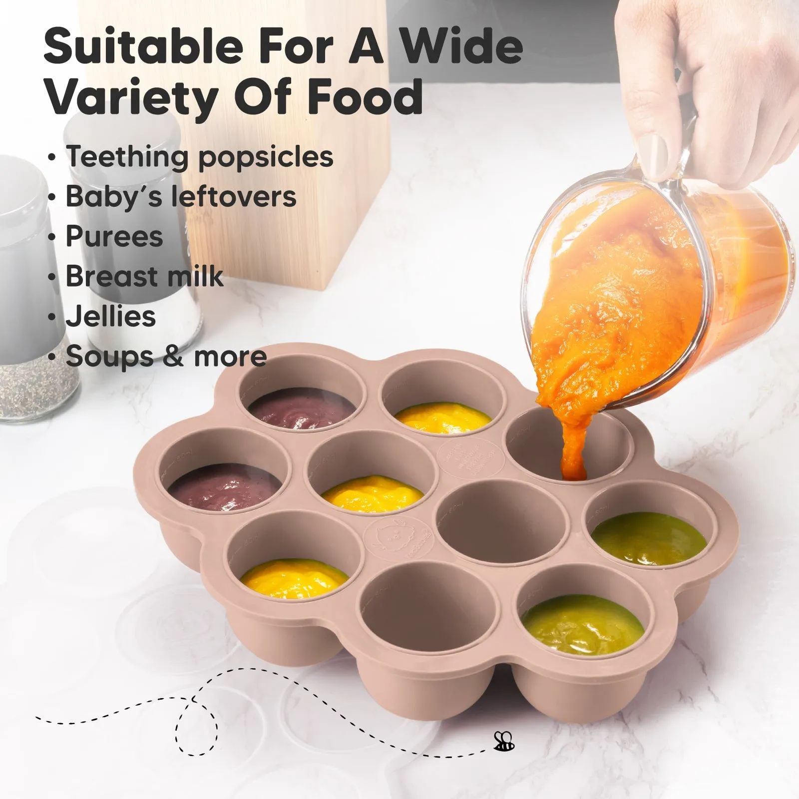 Prep Silicone Baby Food Tray (Dusk)