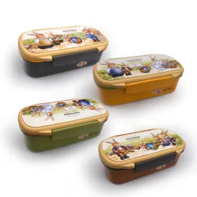 Rectangular Rabbit Plastic Bento Lunch Box for Kids