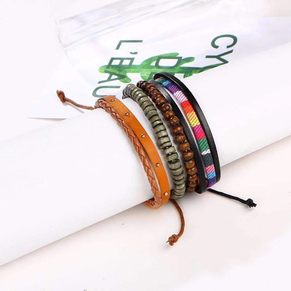 Retro Stackable Bracelet Set