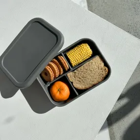 Silicone Midi Bento Lunch Box - Charcoal