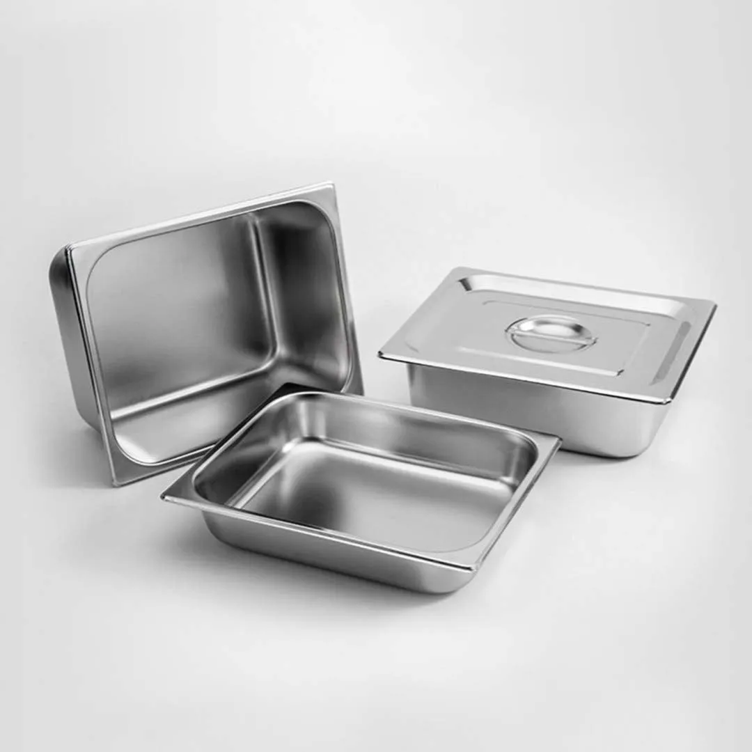 SOGA Gastronorm GN Pan Full Size 1/2 GN Pan 10cm Deep Stainless Steel Tray