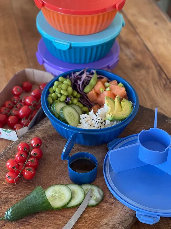 Yumbox Leakproof Divided Poke Salad Bowl - Kale Green